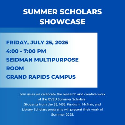 Summer Scholar Showcase Image